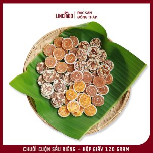 Chuối Cuộn Sầu Riêng Hộp Giấy 120g – Thơm Béo, Đặc Sản Đồng Tháp - Ảnh 8