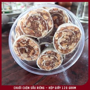 Chuối Cuộn Sầu Riêng Hộp Giấy 120g – Thơm Béo, Đặc Sản Đồng Tháp - Ảnh 7