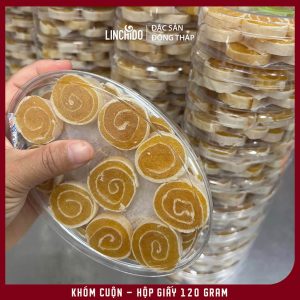 Khóm Cuộn Hộp Giấy 120g – Chua Ngọt Vị Dứa, Đặc Sản Miền Tây - Ảnh 5