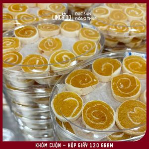 Khóm Cuộn Hộp Giấy 120g – Chua Ngọt Vị Dứa, Đặc Sản Miền Tây - Ảnh 3