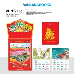 Lịch 2027 Vẻ Đẹp Cuộc Sống Văn Lang Lộc VL16 – 52 Tuần Kèm Túi, Quà Tết An Lành
