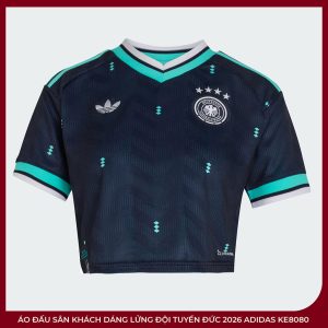 Áo Đấu Sân Khách Dáng Lửng Đội Tuyển Đức 2026 adidas KE8080