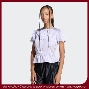 Áo Khoác Nữ adidas W LD6444 Silver Dawn – Vải Jacquard - Ảnh 6