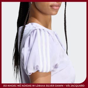 Áo Khoác Nữ adidas W LD6444 Silver Dawn – Vải Jacquard - Ảnh 2