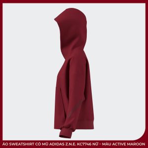 Áo Sweatshirt Có Mũ adidas Z.N.E. KC7746 Nữ – Màu Active Maroon - Ảnh 3