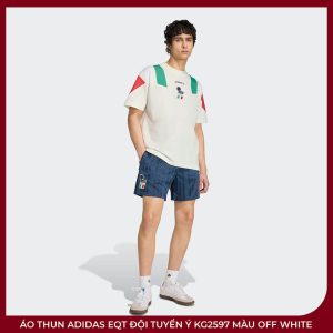 Áo Thun adidas EQT Đội Tuyển Ý KG2597 Màu Off White - Ảnh 5