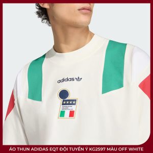 Áo Thun adidas EQT Đội Tuyển Ý KG2597 Màu Off White - Ảnh 4