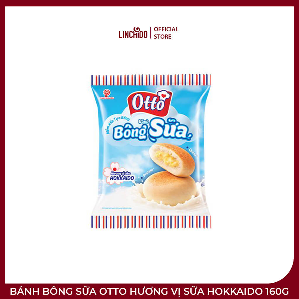 Bánh Bông Sữa OTTO Hương Vị Sữa Hokkaido 160g – Mềm Xốp, Thơm Béo Vị Sữa - Ảnh 3