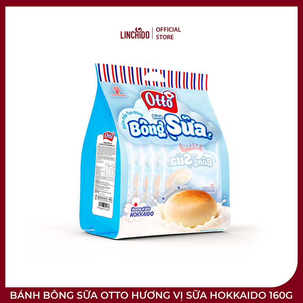 Bánh Bông Sữa OTTO Hương Vị Sữa Hokkaido 160g – Mềm Xốp, Thơm Béo Vị Sữa - Ảnh 2