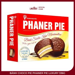 Bánh Choco Pie Phaner Pie Luxury 336g – Nhân Marshmallow Phủ Socola
