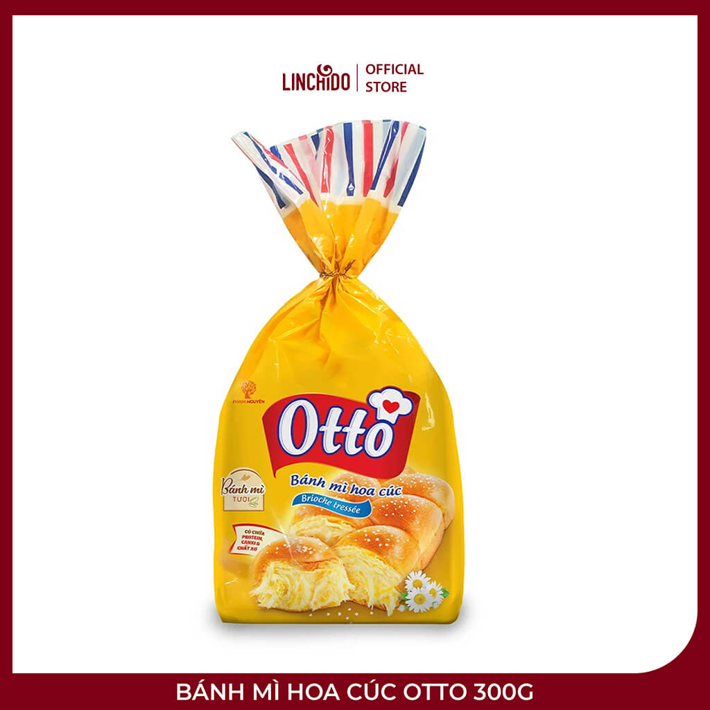 Bánh Mì Hoa Cúc Otto 300g – Mềm Thơm Bơ Trứng, Gói Lớn