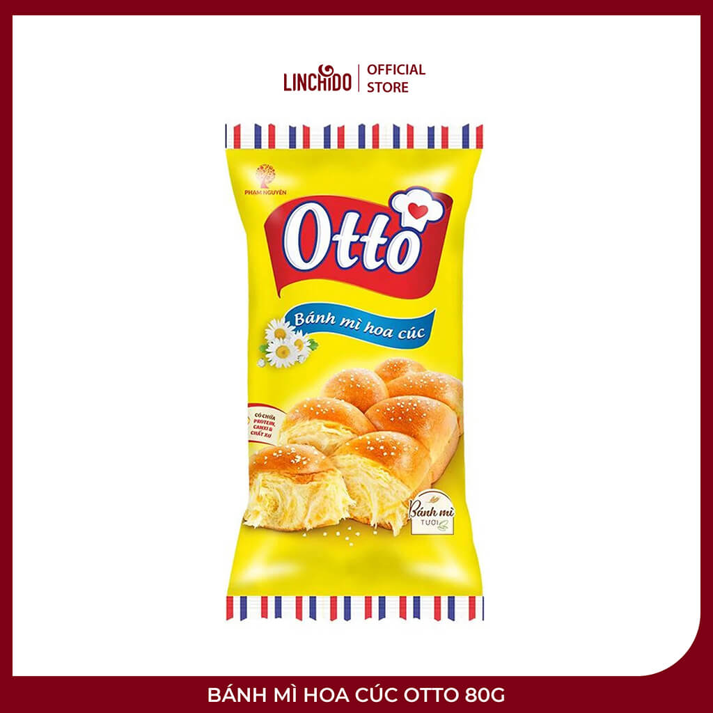 Bánh Mì Hoa Cúc Otto 80g – Mềm Thơm Bơ Trứng, Tiện Ăn Sáng