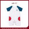 Bodysuit Bé Trai Đùi Animo VD1225011 Trắng Xanh Navy – Cotton 100%, Họa Tiết Bóng Chày