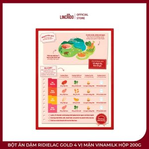 Bột Ăn Dặm Ridielac Gold 4 Vị Mặn Vinamilk Hộp 200g - Ảnh 4