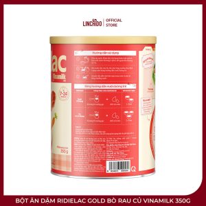 Bột Ăn Dặm Ridielac Gold Bò Rau Củ Vinamilk 350g - Ảnh 2