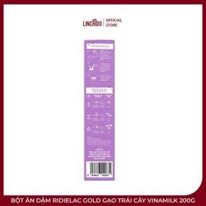 Bột Ăn Dặm Ridielac Gold Gạo Trái Cây Vinamilk 200g - Ảnh 5