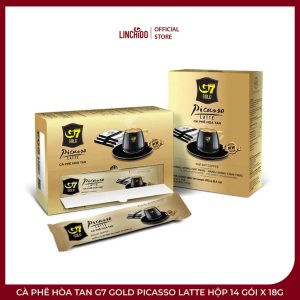 Cà Phê Hòa Tan G7 Gold Picasso Latte Hộp 14 Gói x 18g