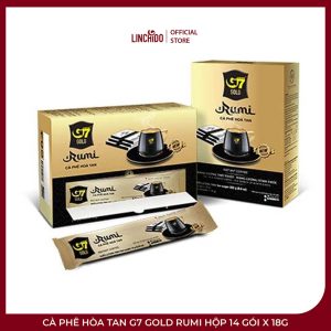Cà Phê Hòa Tan G7 Gold Rumi Hộp 14 Gói x 18g