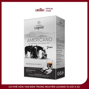 Cà Phê Hòa Tan Đen Trung Nguyên Legend 15 Gói x 2g – Đậm Vị, Pha Nhanh