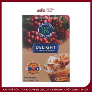 Cà Phê Hòa Tan K Coffee Delight 3 Trong 1 Hộp 255g – 15 Gói - Ảnh 2