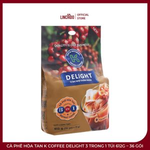 Cà Phê Hòa Tan K Coffee Delight 3 Trong 1 Túi 612g – 36 Gói - Ảnh 2