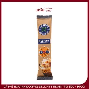 Cà Phê Hòa Tan K Coffee Delight 3 Trong 1 Túi 612g – 36 Gói - Ảnh 3