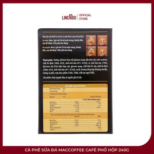 Cà Phê Sữa Đá MacCoffee Café Phố Hộp 240g – 10 Gói x 24g - Ảnh 2