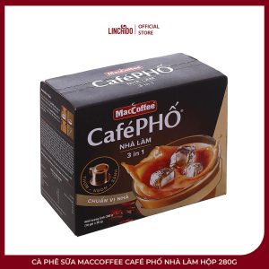 Cà Phê Sữa MacCoffee Café Phố Nhà Làm Hộp 280g – 10 Gói x 28g