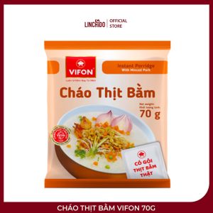 Cháo Thịt Bằm VIFON 70g – Có Gói Thịt Thật, Pha 3 Phút