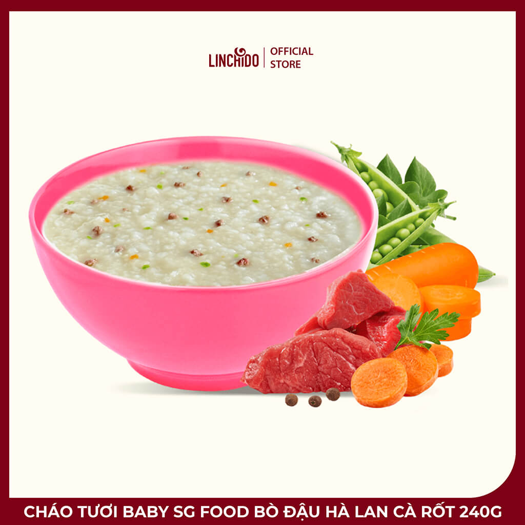 Cháo Tươi Baby SG Food Bò Đậu Hà Lan Cà Rốt 240g – Dinh Dưỡng Cho Bé Từ 7 Tháng - Ảnh 3