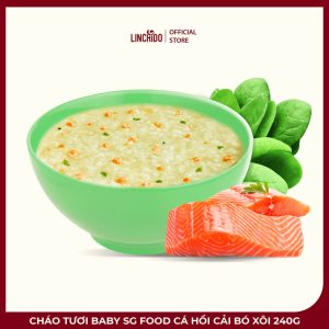 Cháo Tươi Baby SG Food Cá Hồi Cải Bó Xôi 240g – Bổ Sung DHA Cho Bé Từ 7 Tháng - Ảnh 2