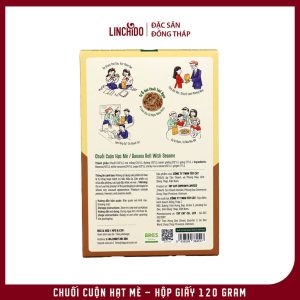 Chuối Cuộn Hạt Mè Tư Bông Hộp Giấy 120g – Đặc Sản Đồng Tháp - Ảnh 9