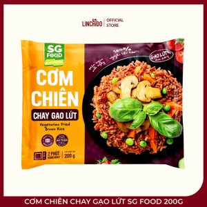 Cơm Chiên Chay Gạo Lứt SG Food 200g – Nấm, Rau Củ Và Bữa Ăn Tiện Lợi