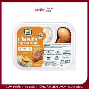 Cơm Phần Thịt Kho Trứng Ăn Liền Uma' Food 280g – Bữa Cơm Tiện Lợi Cho Người Bận Rộn