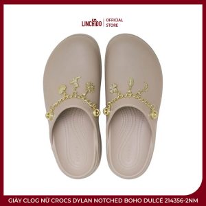 Giày Clog Nữ Crocs Dylan Notched Boho Dulcé 214356-2NM – Thanh Lịch, Cá Tính - Ảnh 2