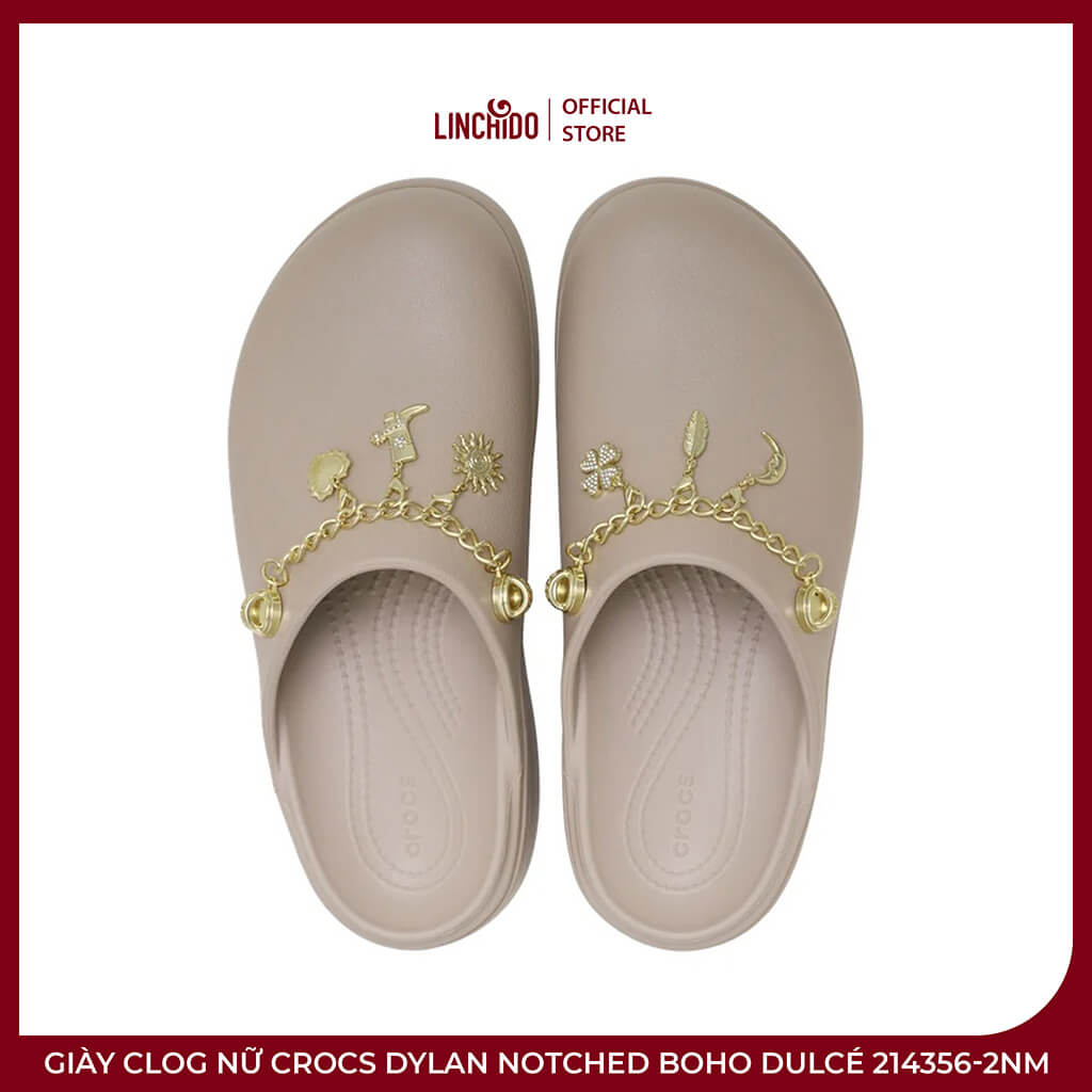 Giày Clog Nữ Crocs Dylan Notched Boho Dulcé 214356-2NM – Thanh Lịch, Cá Tính - Ảnh 2