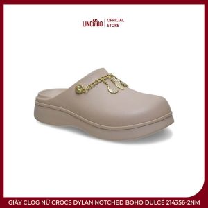 Giày Clog Nữ Crocs Dylan Notched Boho Dulcé 214356-2NM – Thanh Lịch, Cá Tính - Ảnh 6