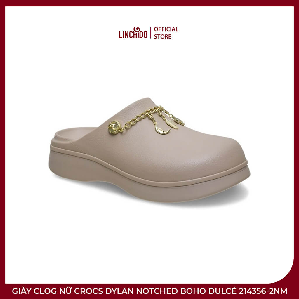 Giày Clog Nữ Crocs Dylan Notched Boho Dulcé 214356-2NM – Thanh Lịch, Cá Tính - Ảnh 6
