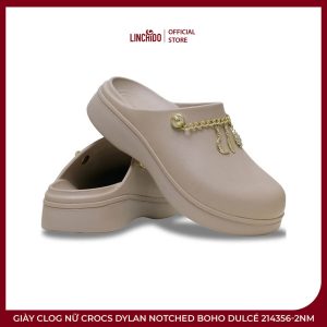 Giày Clog Nữ Crocs Dylan Notched Boho Dulcé 214356-2NM – Thanh Lịch, Cá Tính - Ảnh 3