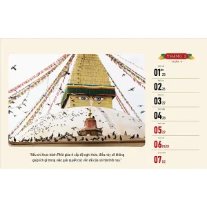 Lịch Tuần 2027 Ánh Sáng Tuyết Sơn – Trí Tuệ Để Thấy Rõ, Từ Bi Để Hành Động - Ảnh 2