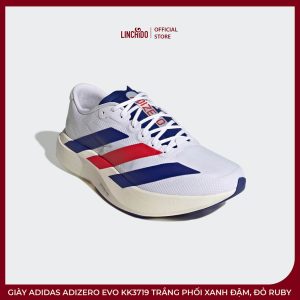 Giày adidas Adizero EVO KK3719 Trắng Phối Xanh Đậm, Đỏ Ruby – Êm Nhẹ, Năng Động - Ảnh 7