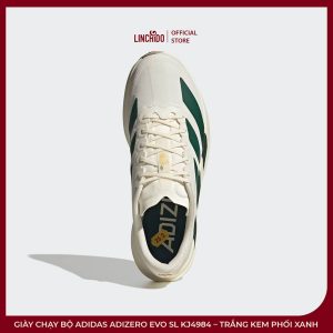 Giày Chạy Bộ adidas Adizero EVO SL KJ4984 – Trắng Kem Phối Xanh, Êm Nhẹ Và Năng Động - Ảnh 8