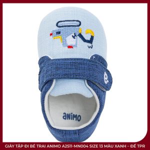Giày Tập Đi Bé Trai Animo A2511-MN004 Size 13 Màu Xanh – Đế TPR - Ảnh 4