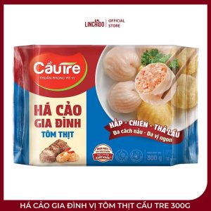 Há Cảo Gia Đình Vị Tôm Thịt Cầu Tre 300g – Nhân Tôm Thịt Rau Củ, Tiện Hấp Chiên