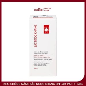 Kem Chống Nắng Sắc Ngọc Khang SPF 50+ PA++++ 50g – Nâng Tông Nhẹ, Dưỡng Ẩm