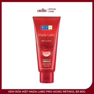 Kem Rửa Mặt Hada Labo Pro-Aging Retinol B3 80g – Làm Sạch Dịu Nhẹ