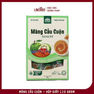 Bánh Mãng Cầu Cuộn Hộp Giấy 120g – Chua Ngọt Trái Cây, Quà Vặt Miền Tây