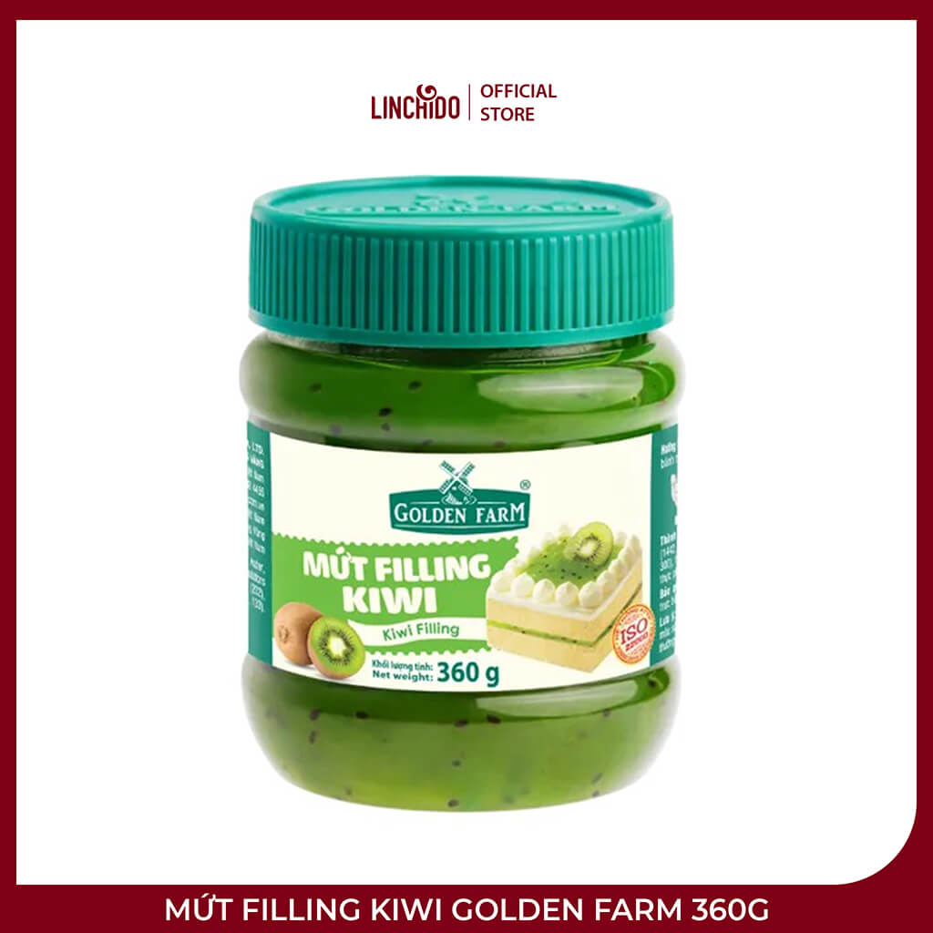 Mứt Filling Kiwi Golden Farm 360g – Nhân Bánh Vị Kiwi
