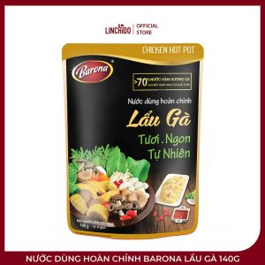 Nước Dùng Hoàn Chỉnh Barona Lẩu Gà 140g – Thảo Mộc Đậm Đà