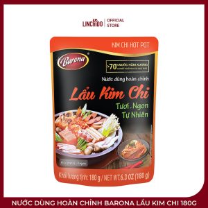 Nước Dùng Hoàn Chỉnh Barona Lẩu Kim Chi 180g – Đậm Vị Hàn Quốc, Dễ Nấu Tại Nhà